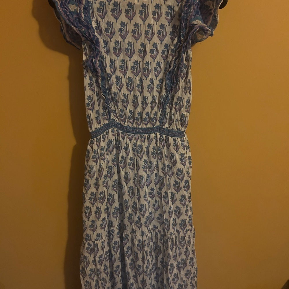 Bell by Alice Bell Viv Maxi Dress woman’s floral ruffle sleeves size S - Picture 6 of 7
